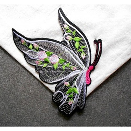 Butterfly embroidery cloth stickers Dance clothes patch stickers decorative cloth stickers accessories